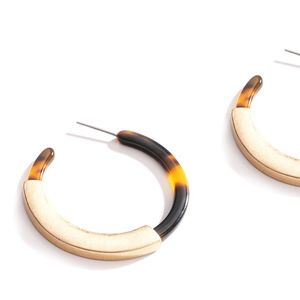 New Leopard Tortoise Shell Circle hoops!